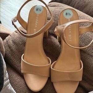 Madden Girl Beige Heeled Sandals